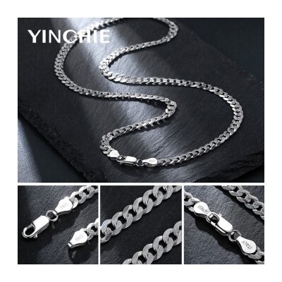 Silver Qianhui s925 silver men's necklace men's fashion hip-hop chain men's jewelry fpicture2